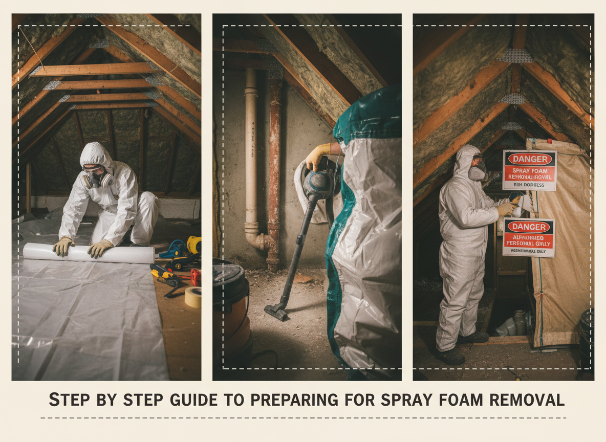 Step By Step Guide To Preparing For Spray Foam Removal